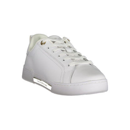Tommy Hilfiger White Leather Women's Sneakers