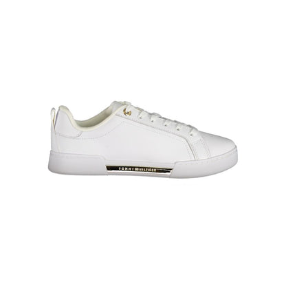 Tommy Hilfiger White Leather Women's Sneakers