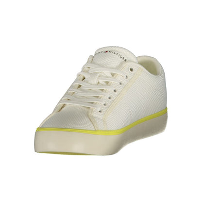 Tommy Hilfiger White Polyester Men Sneaker
