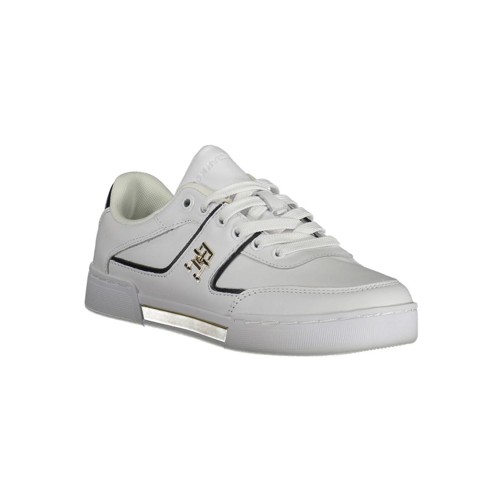 Tommy Hilfiger White Polyester Sneakers