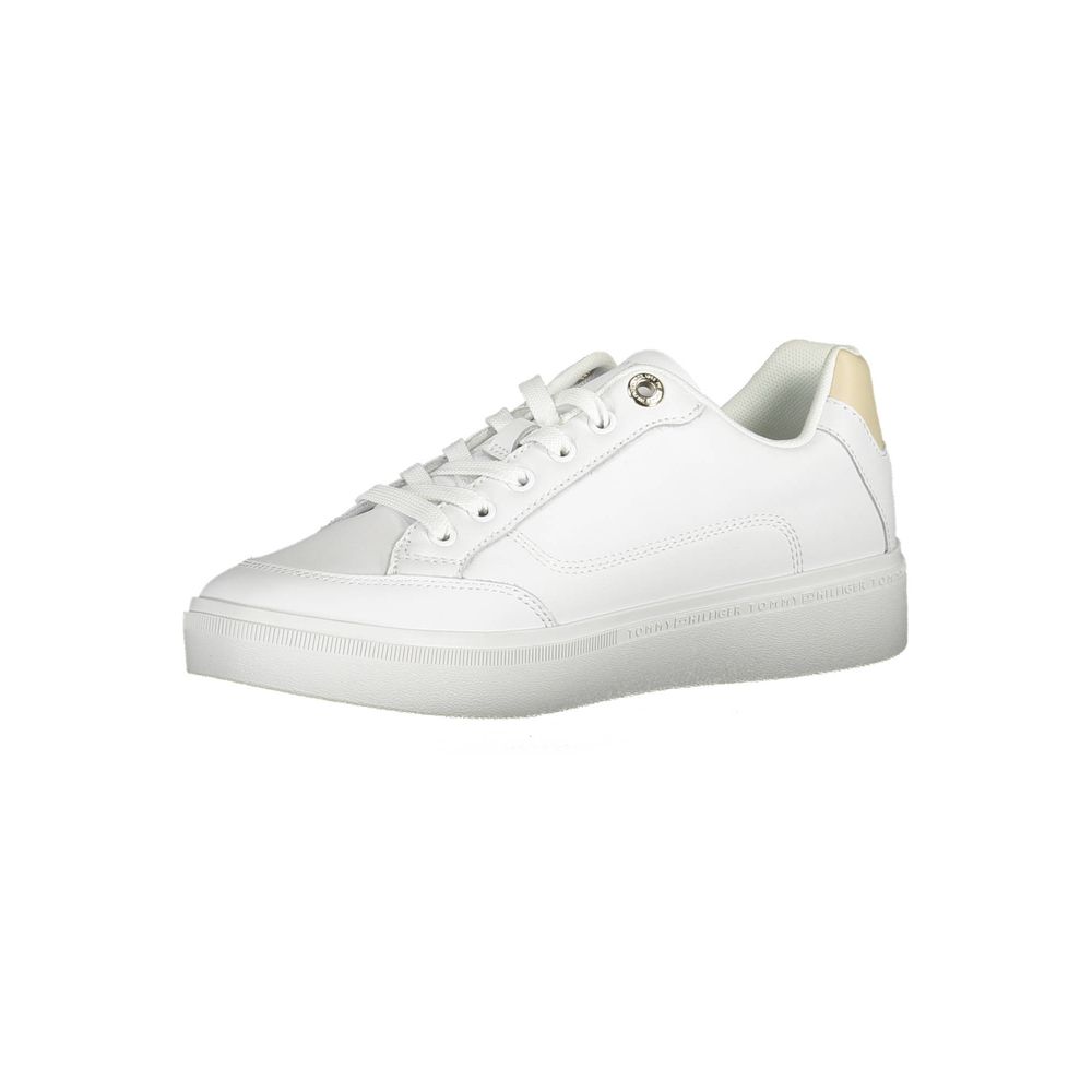 Tommy Hilfiger White Polyester Sneakers