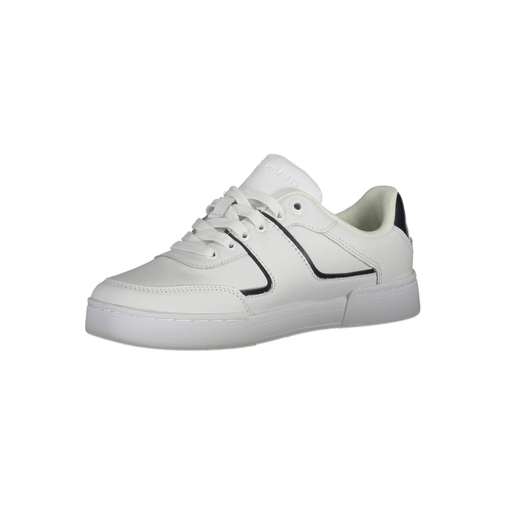 Tommy Hilfiger White Polyester Sneakers