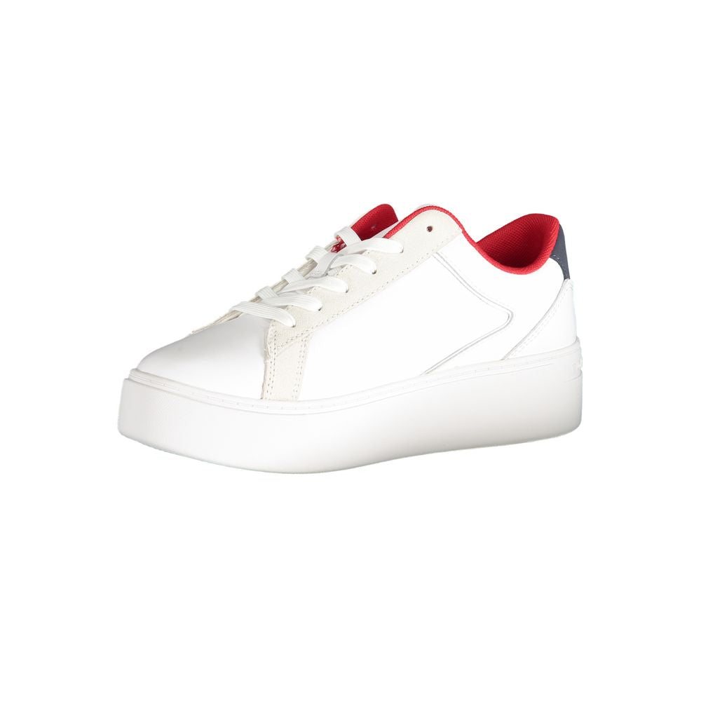 Tommy Hilfiger White Polyester Sneakers