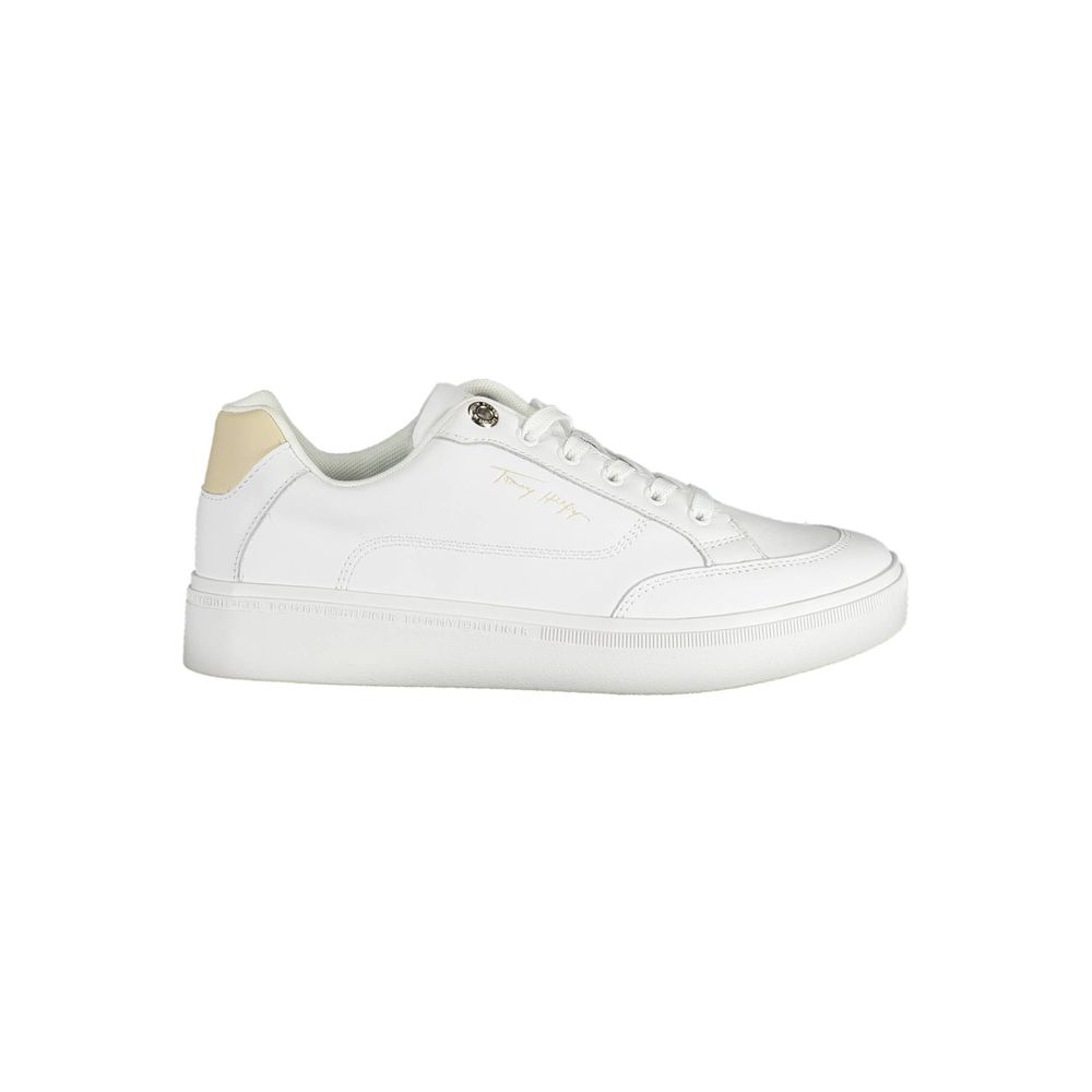 Tommy Hilfiger White Polyester Sneakers