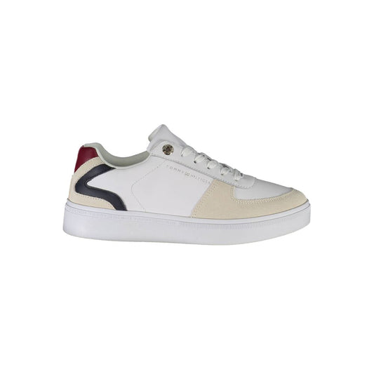 Tommy Hilfiger White Polyester Sneakers