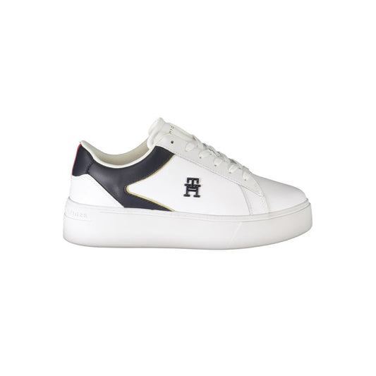 Tommy Hilfiger White Polyester Sneakers