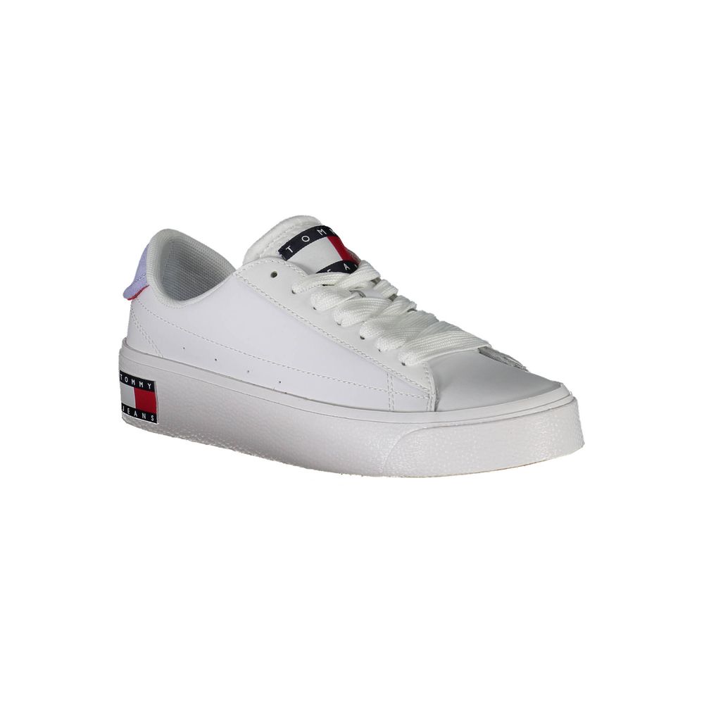 Tommy Hilfiger White Polyester Women Sneakers
