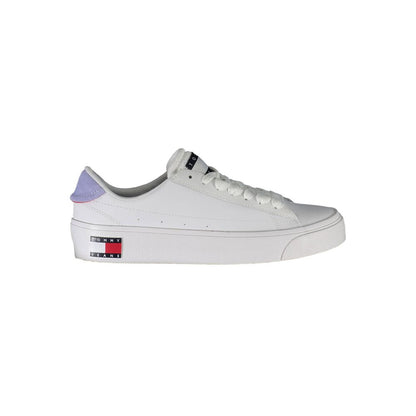 Tommy Hilfiger White Polyester Women Sneakers