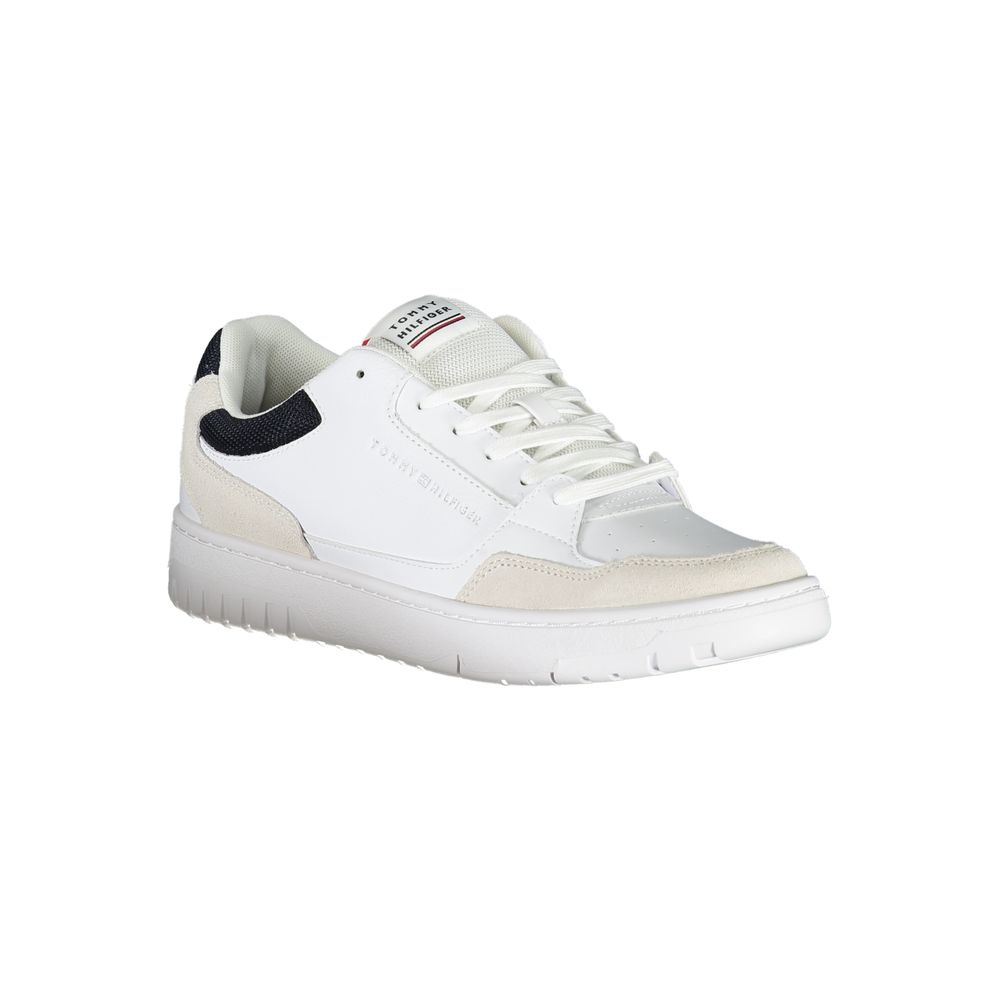 Tommy Hilfiger White Polyethylene Men Sneakers