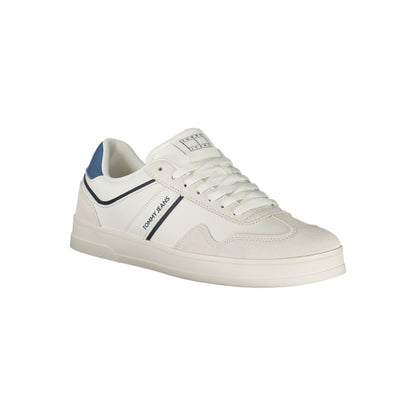 Tommy Hilfiger White Polyethylene Men Sneakers