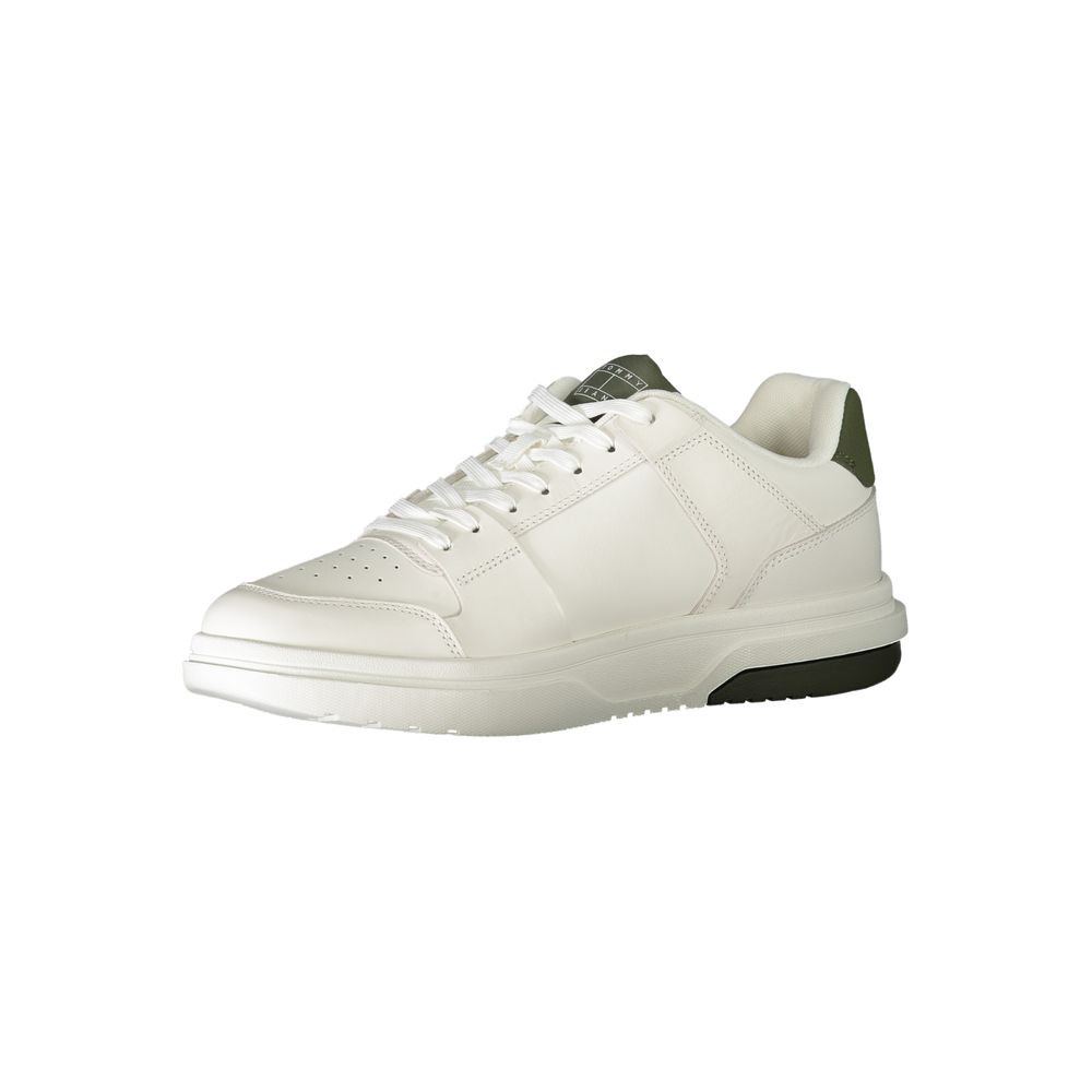 Tommy Hilfiger White Polyethylene Men Sneakers