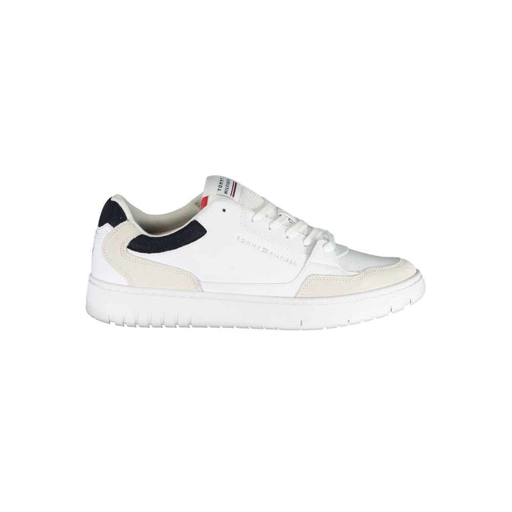 Tommy Hilfiger White Polyethylene Men Sneakers