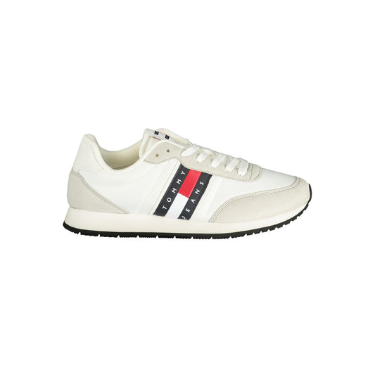 Tommy Hilfiger White Polyurethane Men Sneakers