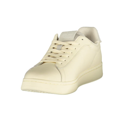 Tommy Hilfiger White Polyurethane Men's Sneaker