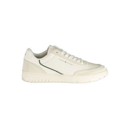 Tommy Hilfiger White Polyurethane Men's Sneaker