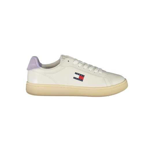 Tommy Hilfiger White Polyurethane Women Sneaker