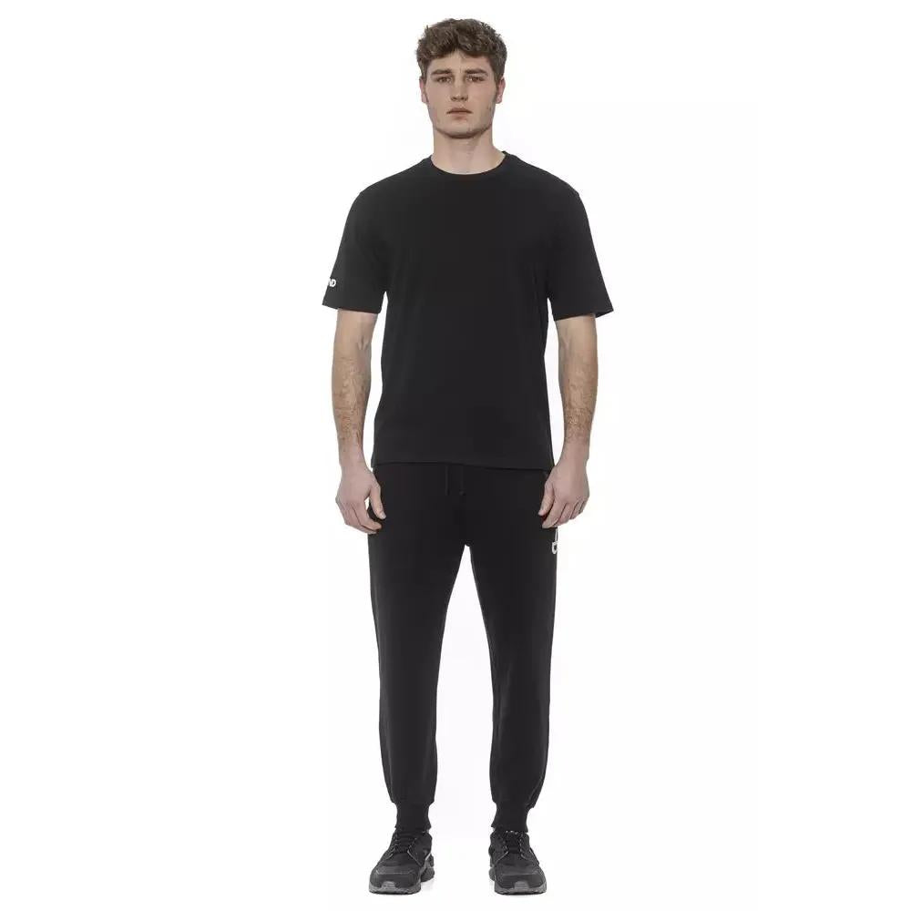 Tond Black Cotton Men T-Shirt