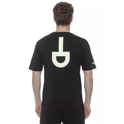 Tond Black Cotton Men T-Shirt