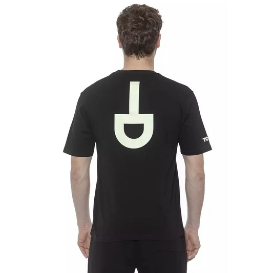 Tond Black Cotton Men T-Shirt