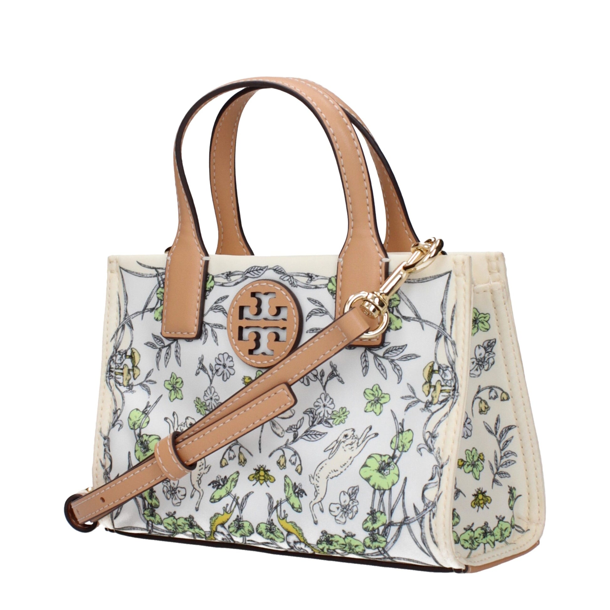 Tory Burch Beige Fabric Handbags