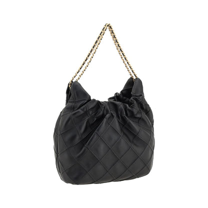 Tory Burch Black Calf Leather Bos Taurus Handbag