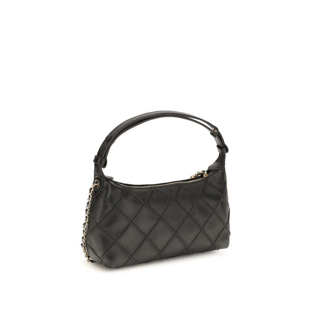 Tory Burch Black Calf Leather Bos Taurus Handbag