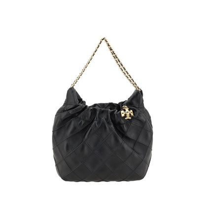 Tory Burch Black Calf Leather Bos Taurus Handbag