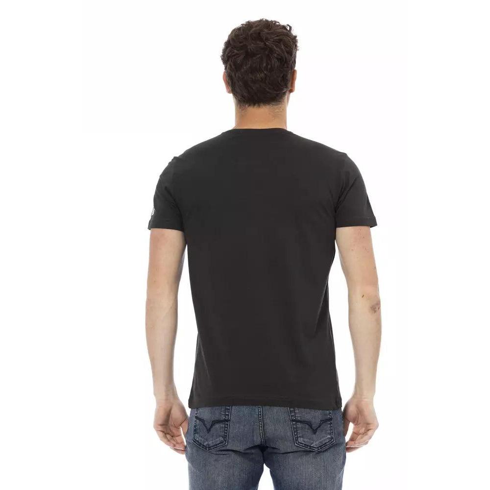 Trussardi Action Black Cotton Men T-Shirt
