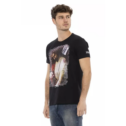 Trussardi Action Black Cotton Men's T-Shirt