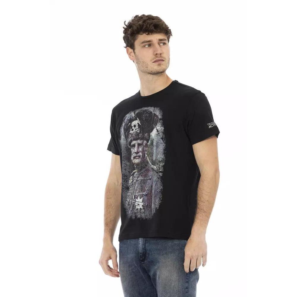Trussardi Action Black Cotton Men's T-Shirt