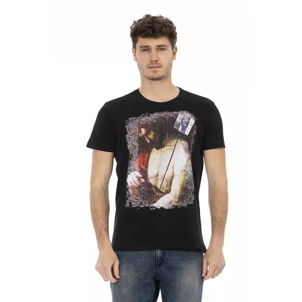 Trussardi Action Black Cotton Men's T-Shirt