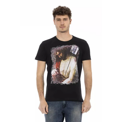 Trussardi Action Black Cotton Men's T-Shirt