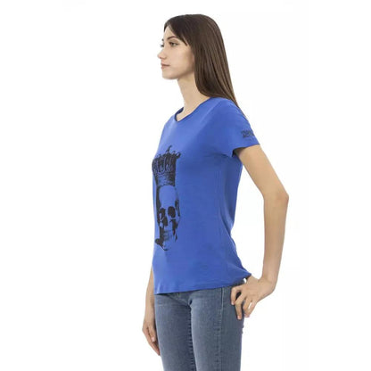 Trussardi Action Blue Cotton Women T-Shirt