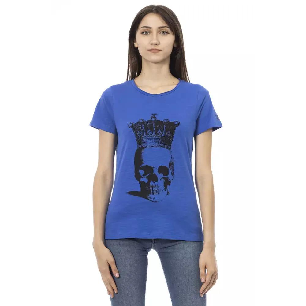 Trussardi Action Blue Cotton Women T-Shirt