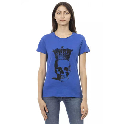 Trussardi Action Blue Cotton Women T-Shirt