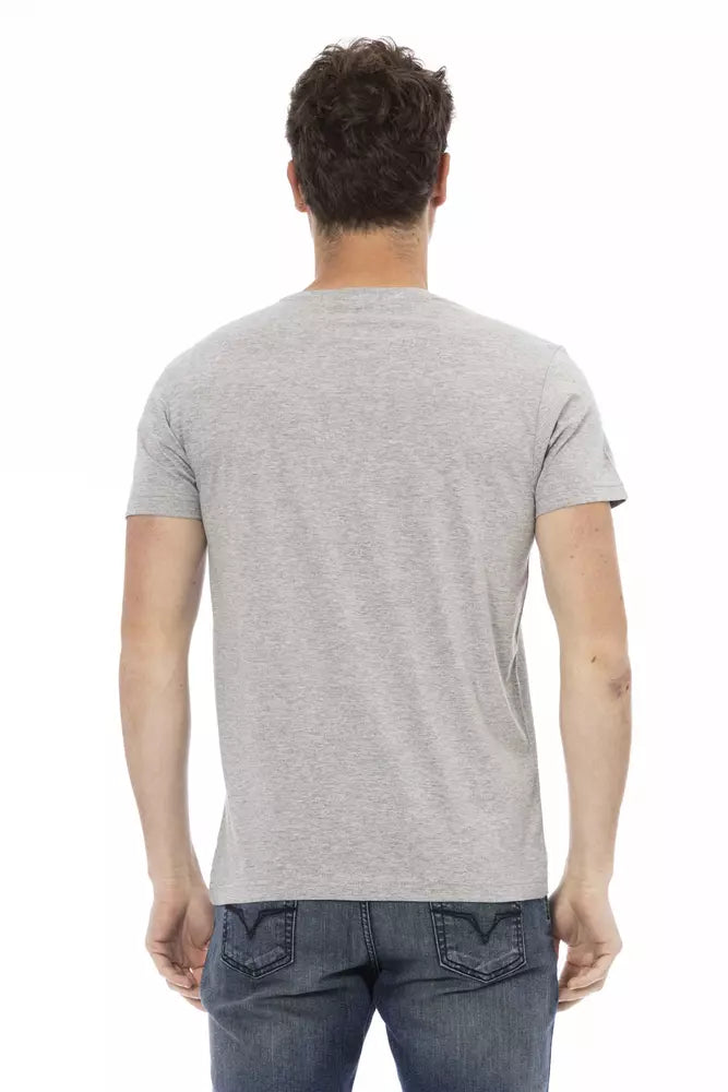 Trussardi Action Gray Cotton Men's T-Shirt