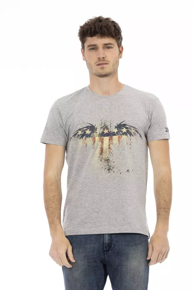 Trussardi Action Gray Cotton Men's T-Shirt