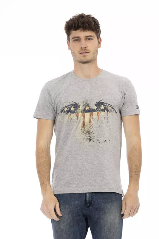 Trussardi Action Gray Cotton Men's T-Shirt