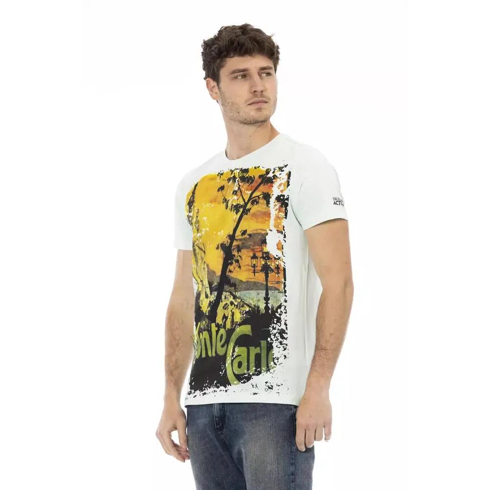 Trussardi Action "Light Blue Cotton Men's T-Shirt"