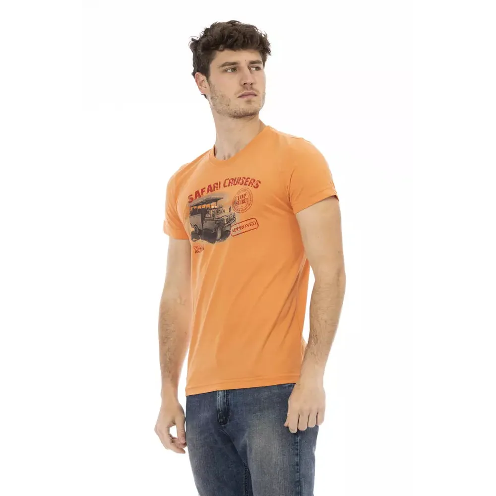 Trussardi Action Orange Cotton Men's T-Shirt
