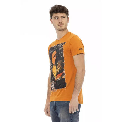 Trussardi Action Orange Cotton Men's T-Shirt