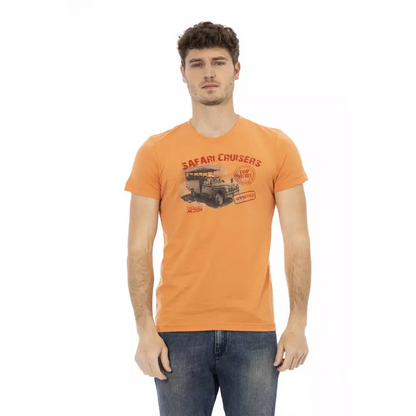 Trussardi Action Orange Cotton Men's T-Shirt