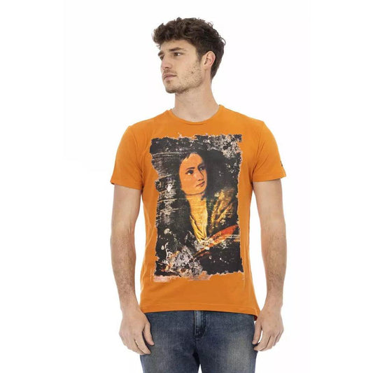 Trussardi Action Orange Cotton Men's T-Shirt