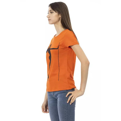Trussardi Action Orange Cotton Women T-Shirt