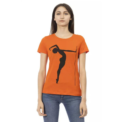 Trussardi Action Orange Cotton Women T-Shirt