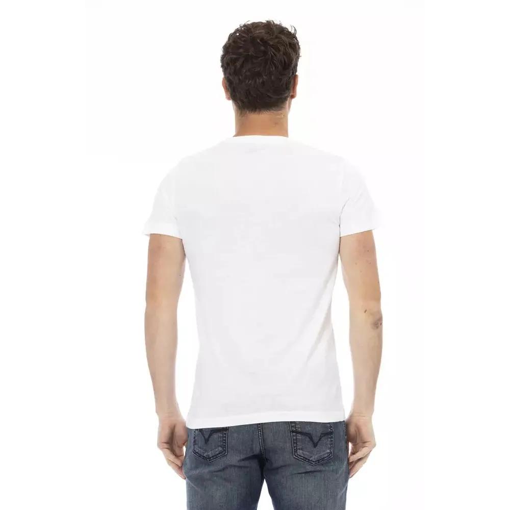 Trussardi Action White Cotton Men T-Shirt