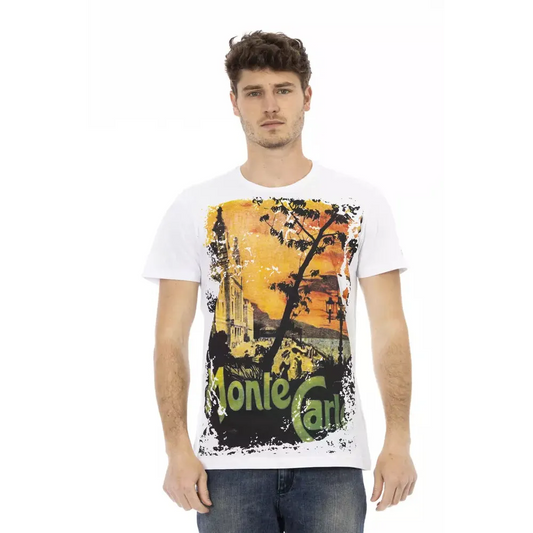 Trussardi Action White Cotton Men T-Shirt