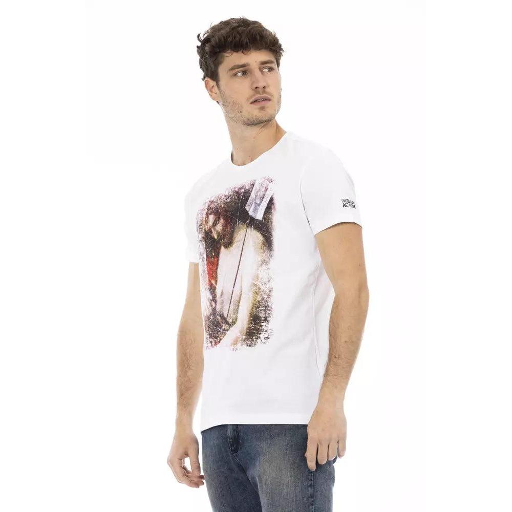 Trussardi Action White Cotton Men's T-Shirt