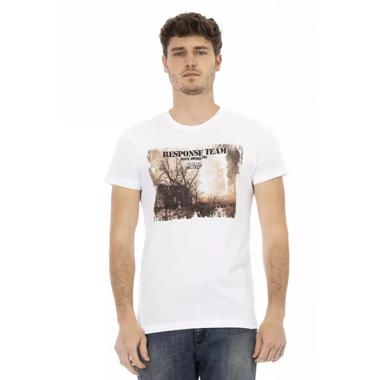 Trussardi Action White Cotton Men's T-Shirt