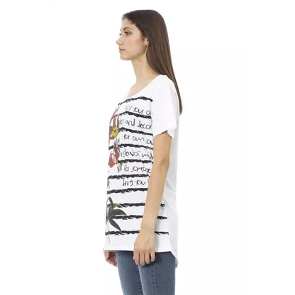 Trussardi Action White Cotton Women T-Shirt